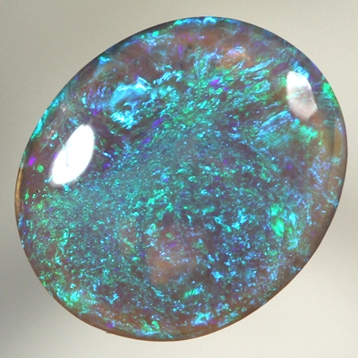 SOLID BLACK CRYSTAL OPAL Bright Floral Harlequin pattern